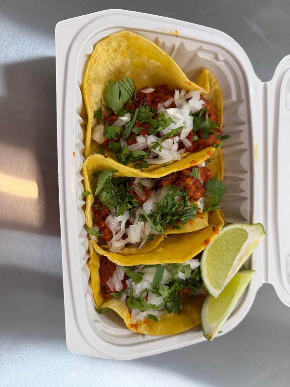 Fresh tacos al pastor